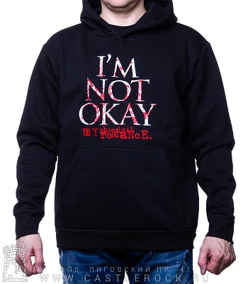 балахон my chemical romance "i'm not okay" (вышивка)