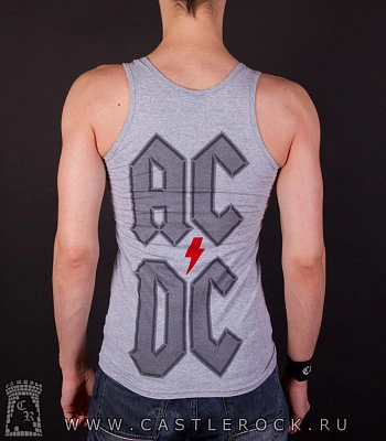 майка ac/dc "public enemy #1" (серая)