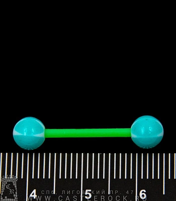 Штанга Биофлекс с Акриловыми Шариками Звезда (зелено-голубая) 1,6 х 16 х 6/6