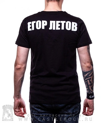 футболка гражданская оборона егор летов (ч/б, автограф)