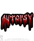 нашивка на спину autopsy (лого, вышивка)