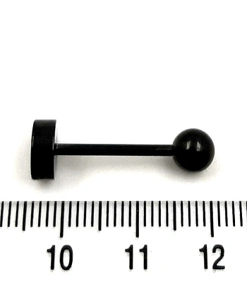 Штанга Сталь Черная с Рисунком Череп и Кости 1,6 х 16 х 6/8