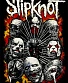 постер тканевый slipknot (маски, пламя)