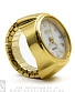 часы-перстень циферблат большой перламутровый (круглый, золото)