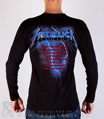 футболка metallica "ride the lightning" (принт большой) д/р