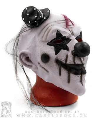 маска клоун в цилиндре