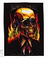 нашивка на спину megadeth vic rattlehead (в огне)