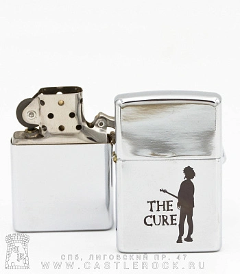 зажигалка с гравировкой cure "boys don't cry"