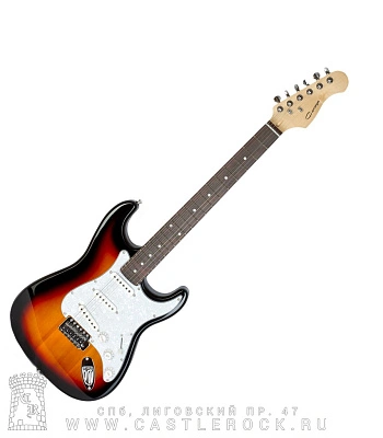 электрогитара caraya e210bs (санберст)