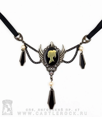 подвес alchemy gothic (алхимия готик) p608 coffin drop cameo