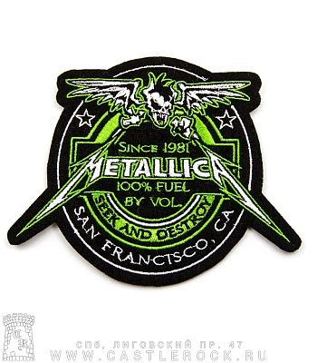 нашивка metallica "san francisco" (вышивка)