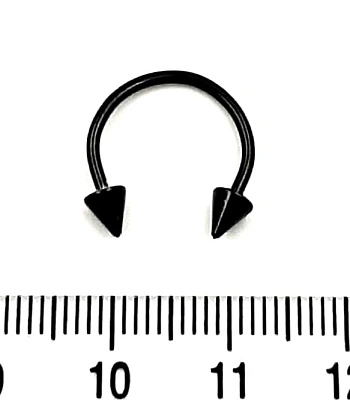 Циркуляр Сталь с Шипами Черный 1,2 х 12 х 4/4
