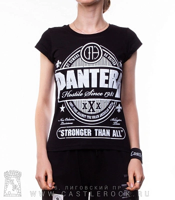 женская футболка pantera "stronger than all"