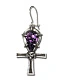серьга alchemy gothic (алхимия готик) e239 crystalankh