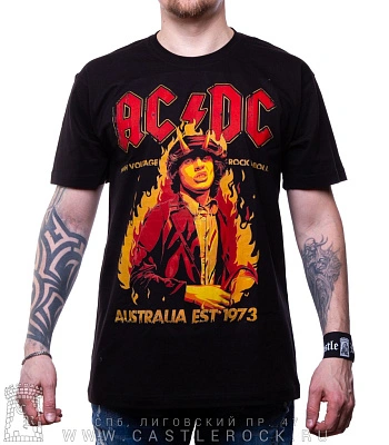 футболка ac/dc angus young "high voltage rock'n'roll. australia est. 1973"