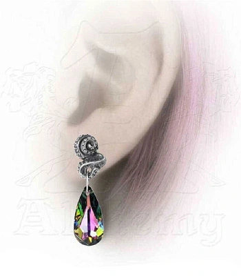 серьги alchemy gothic (алхимия готик) e409 kraken