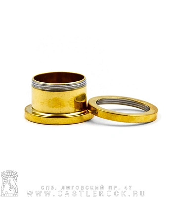 Плаг Сталь Золотистый Вегвизир Компас Викингов 14 мм