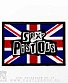 нашивка sex pistols (лого, флаг великобритании, вышивка)