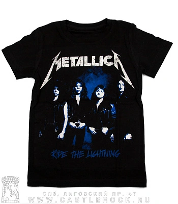 футболка детская metallica "ride the lightning" (группа)