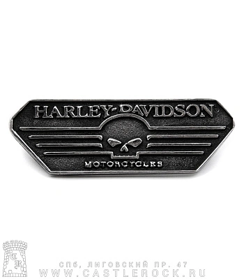 значок цанга harley-davidson (череп)