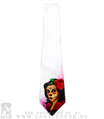 галстук santa muerte