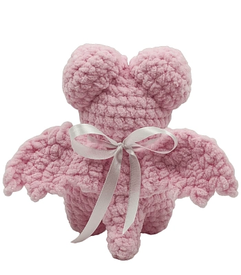 игрушка интерьерная летучая мышь звездная (розовая)