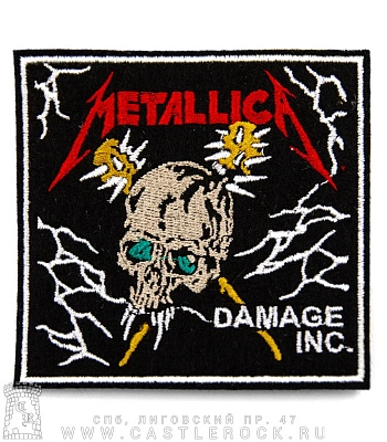 нашивка metallica "damage inc." (вышивка)