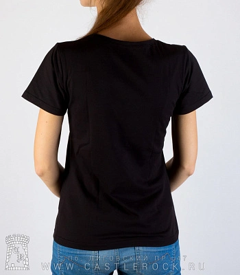 женская футболка cure "boys don't cry" (принт ч/б, большой)