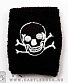 напульсник трикотажный череп и кости (контур, вышивка)