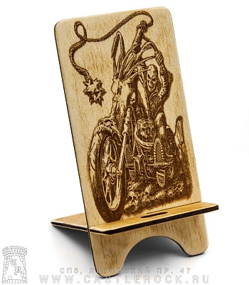 подставка для телефона призрачный гонщик (скелет, разборная)