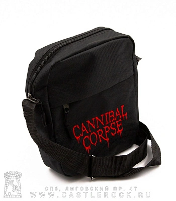 сумка на плечо с вышивкой cannibal corpse