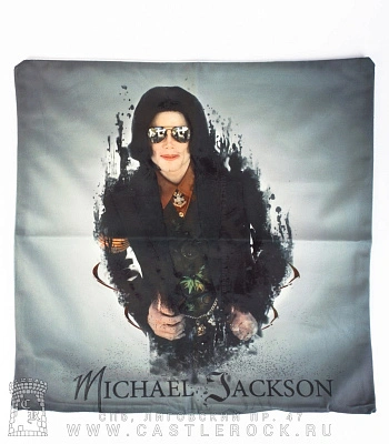 чехол на подушку michael jackson (в очках)