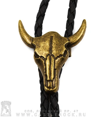 боло череп бизона (бронза)