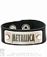 браслет кожаный metallica (широкий)