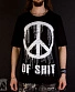 футболка удлиненная пацифик "peace of shit" (молнии по бокам)