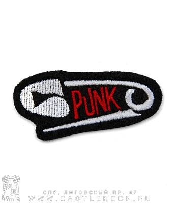 нашивка punk (булавка, вышивка)