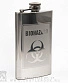 фляга стальная с гравировкой biohazard 6 oz
