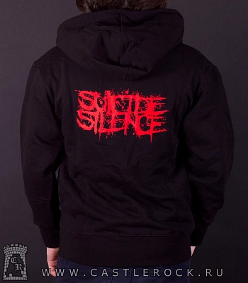 балахон на молнии suicide silence (цветной принт)
