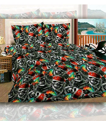 покрывало черепа пиратов