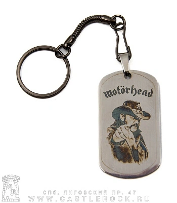 брелок жетон с гравировкой motorhead lemmy