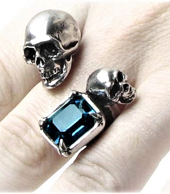 кольцо alchemy gothic (алхимия готик) r165 in the shadow of death-spati ring