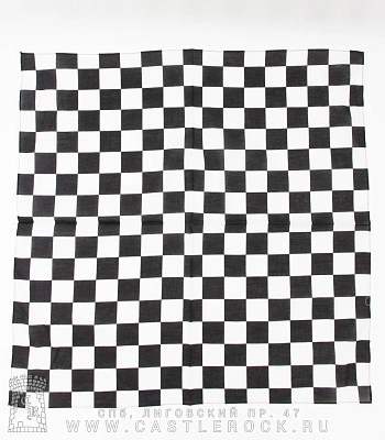 бандана клетка черно-белая бандана клетка черно-белая