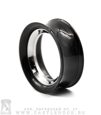 Тоннель Сталь Тонкостенный Черный (комбинированный, с внутренней резьбой) 25 мм