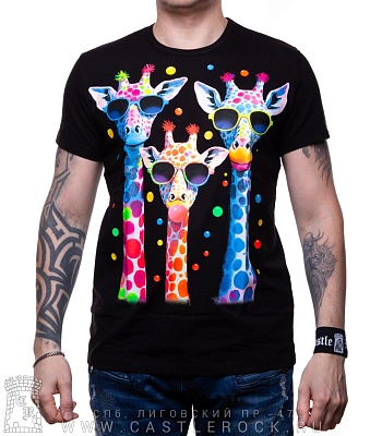 футболка жирафы (светится)