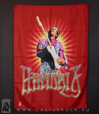 флаг jimi hendrix (с гитарой)