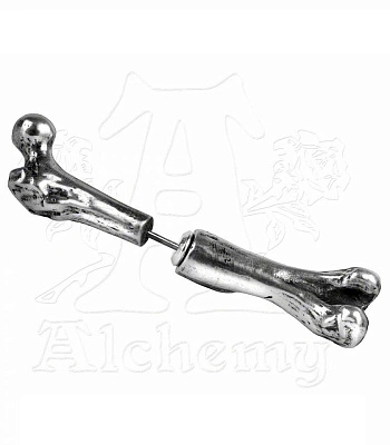серьга alchemy gothic (алхимия готик) e322 femur bone