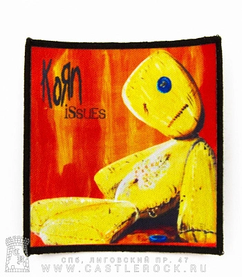 нашивка korn "issues" (квадратная)