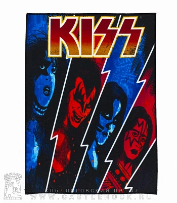 нашивка на спину kiss (группа)
