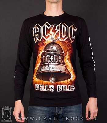 футболка ac/dc "hell's bells" д/р