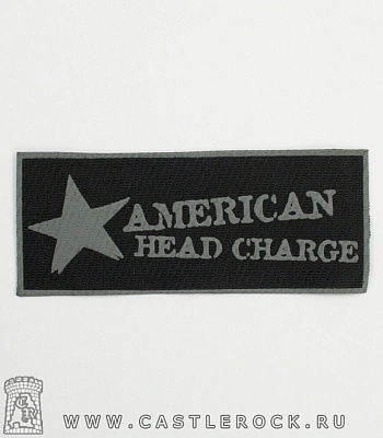 нашивка american head charge (серая надпись)